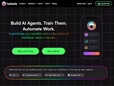 SaaS Homepage Redesign for Taskade