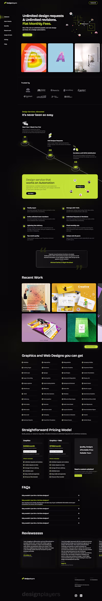 Design Players - Website UI Design