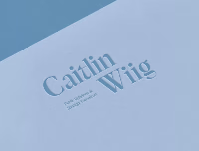 Caitlin Wiig • Public Relations & Influencer • Brand Design