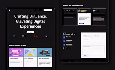 CraftBase - Digital Agency Landing Page