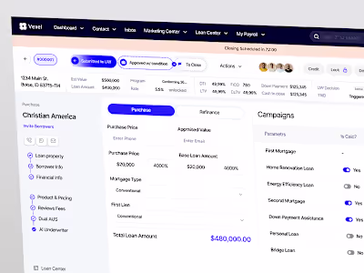 Vexel - Loan Management ⏐ Dashboard
