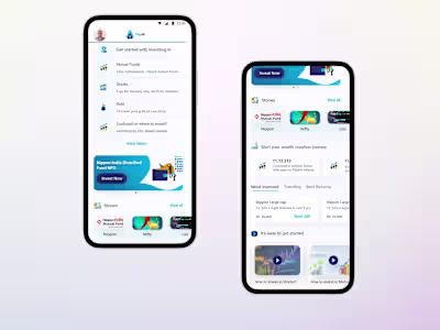 Fintech Mobile App-landing page