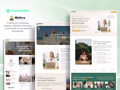 Wellora Elementor Pro Template Kit Development