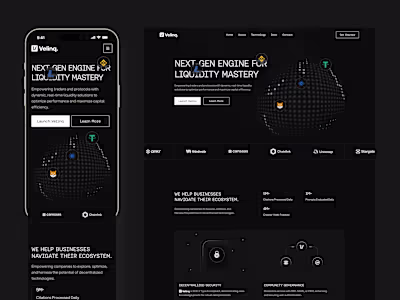 Velinq Web3 Responsive Landing Page Design