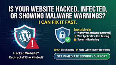 🔐 Is your WordPress site hacked or showing malware warnings...