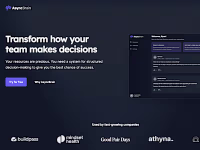 AsyncBrain: Decision-Making Platform with AI