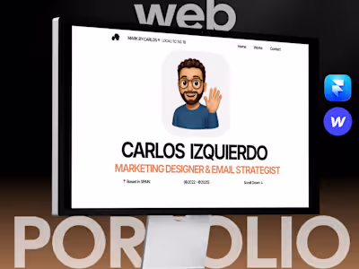 Portfolio Website Developed In Framer