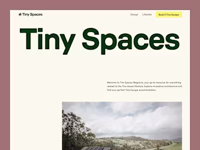 Tiny Spaces