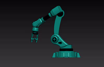 4 DOF Robotic Arm 3D Model | SolidWorks