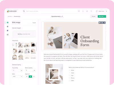 Dubsado Form Builder