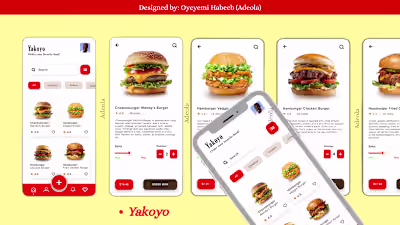 Yakoyo UI/UX Concept – Intuitive, Engaging, Tasty