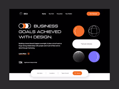 Idea Website Redesign🚀 
A bold,