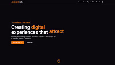 Done building my personal portfolio.