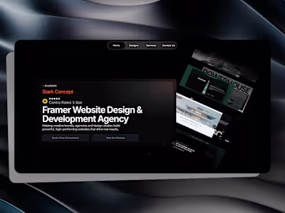 Stark Concept Official Portfolio Website