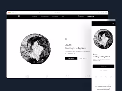 Website for a Deep Tech Startup 
