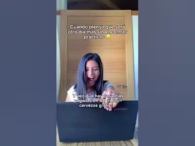 Tiktok trend for a Job Search Website