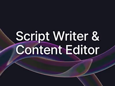 Professional Script Writing