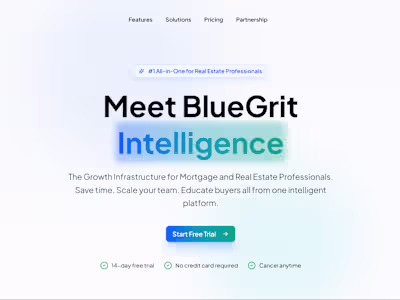 BlueGrit SaaS | CRM for Mortgage Brokers & Real Estate Agents