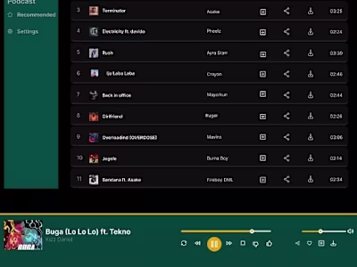 Redesign Winamp music player