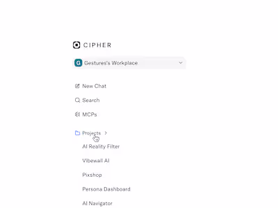 Sidebar menu design.