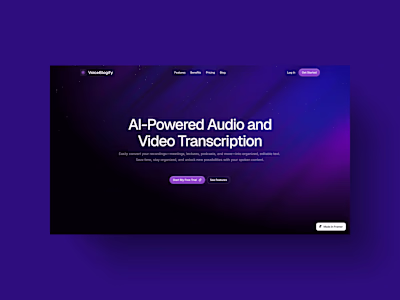 VoiceBlogify – Web Design and Framer Development