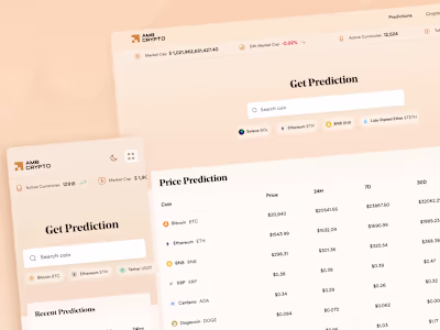 UI/UX Design For AMB Crypto
