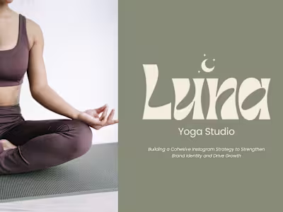 Instagram Strategy & Brand Development for Luna Yoga Studio