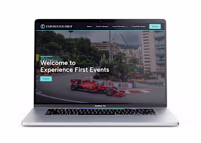 Custom website design for a business launch