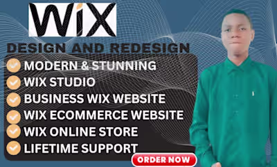 I will design and redesign your wix website and be your wix sto…