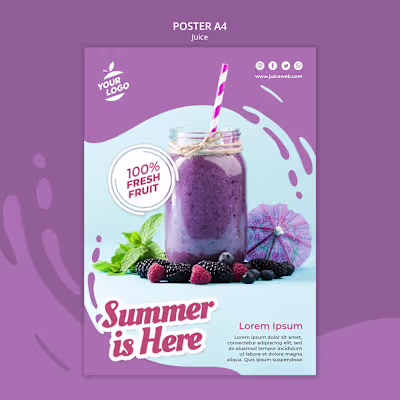 Juice poster template :: Behance