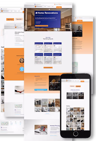 HVAC and Home Renovations Website Client
