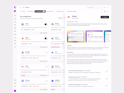 Detail Drawer Component