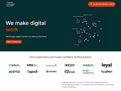 Website design Digital Staffing Mahdi Webi