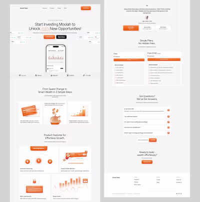 InvestEase Modern Investment Landing Page Design