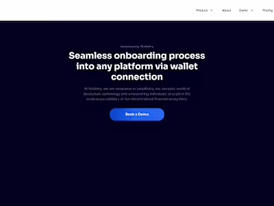 Web3 Wallet Landing Page
