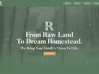 Landscape Design Firm Marketing Website