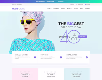 Shopify Modern Fashion Website For Client.