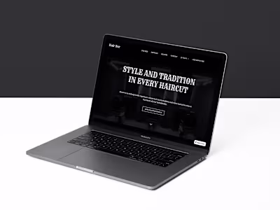 Awesome Website For Barbershop