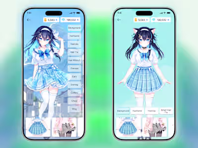 AIRI AI – Anime Voice AI Chat Bot UI Design