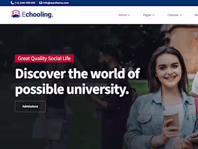 Educational Wesbsite Landing Page 💻