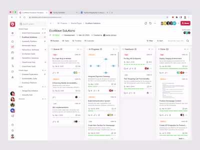 Kanban Page Kanakira - Task Management