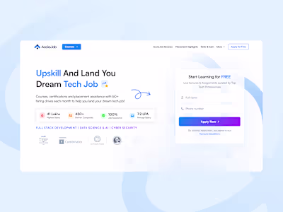 AccioJob Main Landing Page