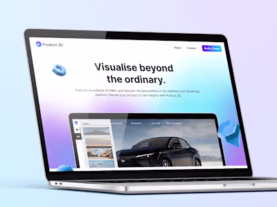 [Website Design + Development] Product3D 👾