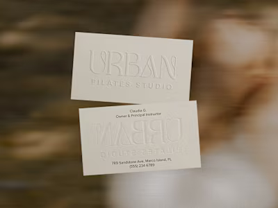 Urban Pilates Studio - Brand Identity & Website
