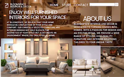 Engaging Website Copy for Bloomspace Interior & Decor