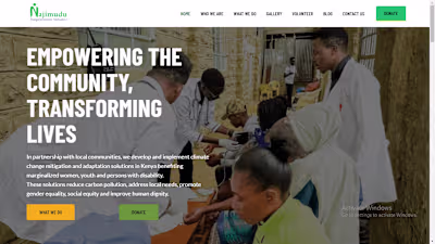 Website Design for a Non-Profit Organization