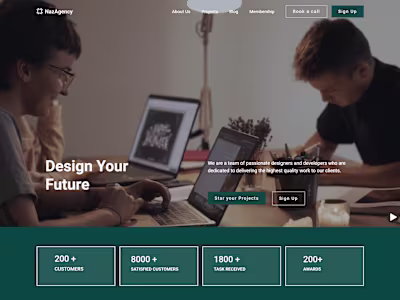 NazAgency- Digital web agency(concept)