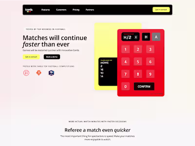 New startup website Innovative Cards