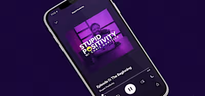 Stupid Positivity | Spotify Cover & Logo