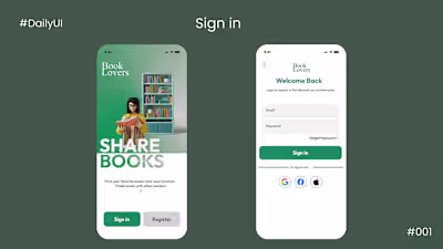 Daily UI - 001 - Sign Up on Behance